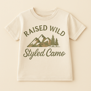 Toddler Short Sleeve Tee - Raised Wild Styled Camo