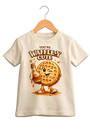 You’re Waffle-y Cute Toddler Shirt, Funny Breakfast Kids Tee, Valentine Toddler Shirt, Cute Food Pun Shirt, Boutique Toddler Gift