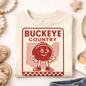 Buckeye Country Kids Shirt, Ohio Football Toddler Tee, Ohio Game Day Shirt Baby Youth, Ohio State Tailgate Shirt, Vintage Buckeye Shirt