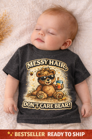 Messy Hair Don’t Care Bear Toddler