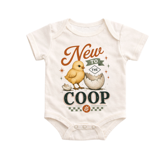 New to the Coop Onesie