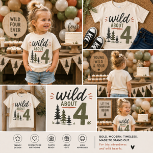 Wild About Four Birthday