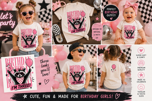 Birthday I'm Three - Racoon