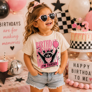 Birthday I'm Three - Racoon