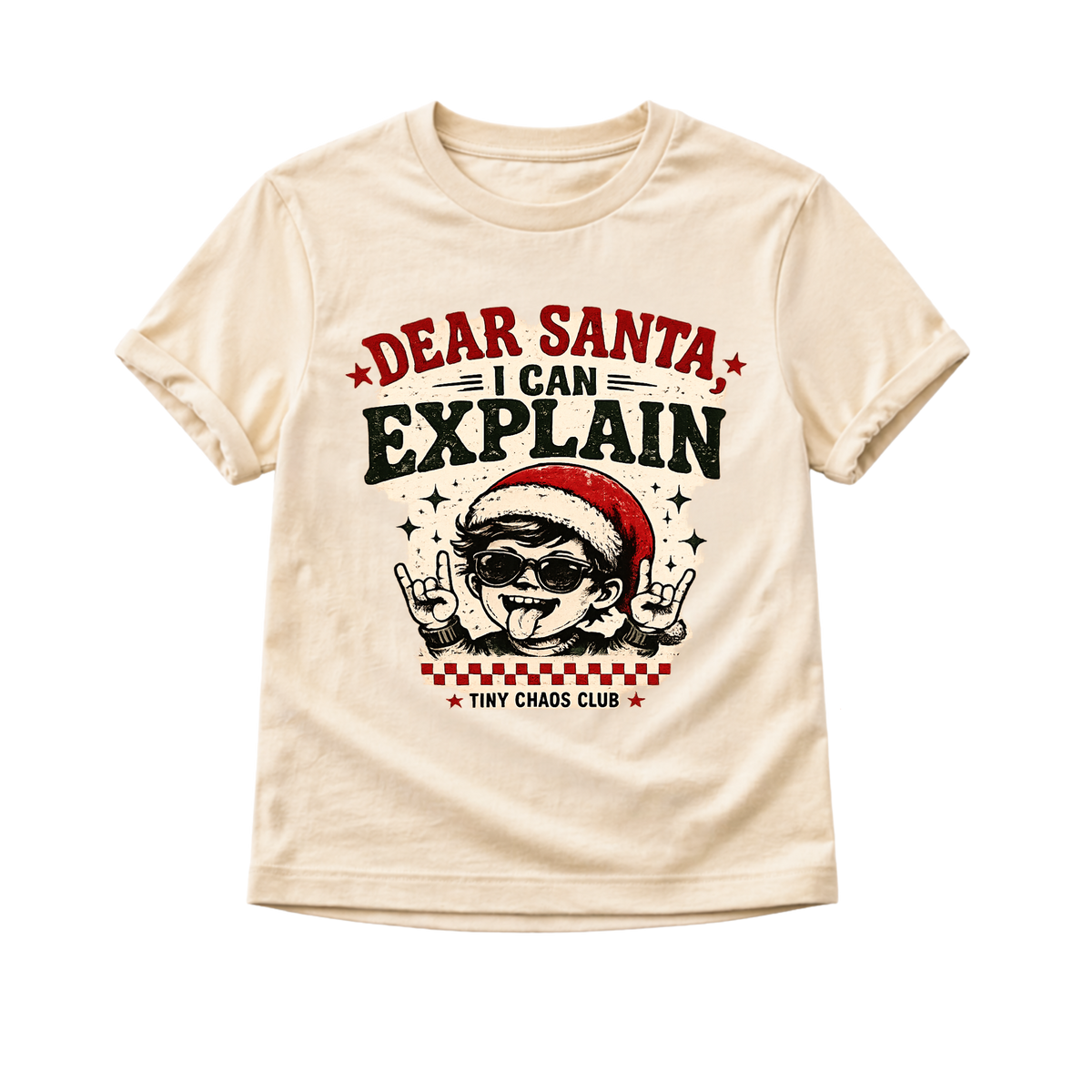 Dear Santa I Can Explain Christmas Shirt, Funny Toddler Christmas Shirt, Baby Holiday Bodysuit, Retro Santa Tee, Christmas Outfit for Kids