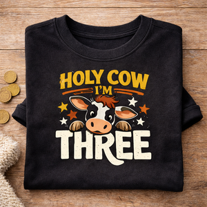 Holy Cow I'm Three Toddler