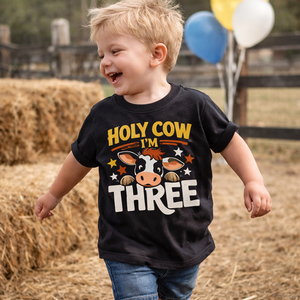Holy Cow I'm Three Toddler
