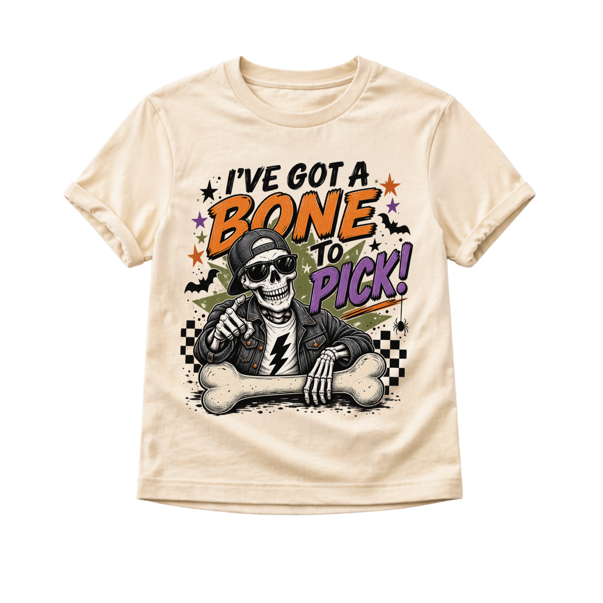 Kids Halloween Shirt, Funny Skeleton Shirt, I've Got a Bone to Pick Tee, Toddler Halloween Shirt, Baby Halloween Bodysuit