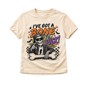 Kids Halloween Shirt, Funny Skeleton Shirt, I've Got a Bone to Pick Tee, Toddler Halloween Shirt, Baby Halloween Bodysuit