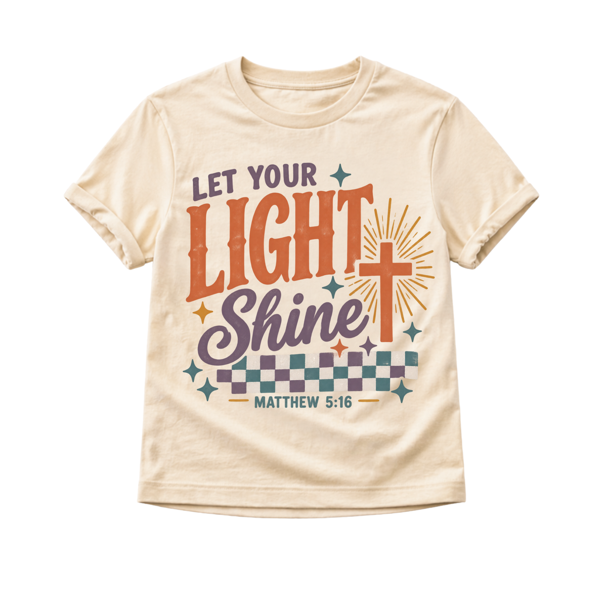 Christian Kids Shirt, Let Your Light Shine Shirt, Matthew 5:16 Kids Tee, Toddler Christian Shirt, Bible Verse Shirt, Faith Based Gift
