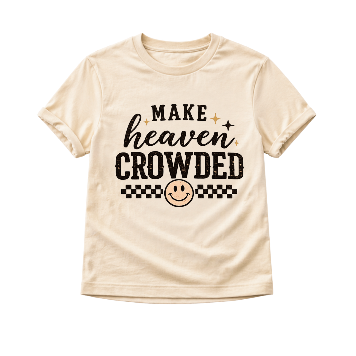 Make Heaven Crowded Shirt, Christian Kids Shirt, Faith Based Toddler Shirt, Christian Toddler Tee, Bible Verse Shirt, Church Outfit, Christian Gift
