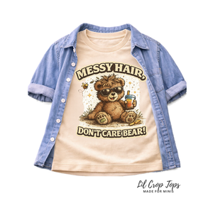 Messy Hair Don’t Care Bear Toddler