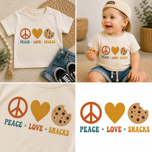 Peace Love Snacks Toddler