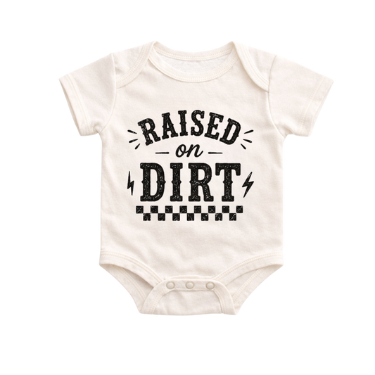 Raised on Dirt Onesie