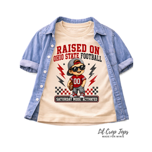 Raised on Ohio State Football Toddler