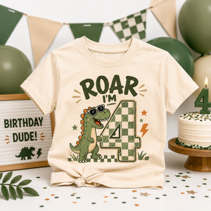 Roar I'm Four Birthday