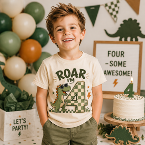 Roar I'm Four Birthday