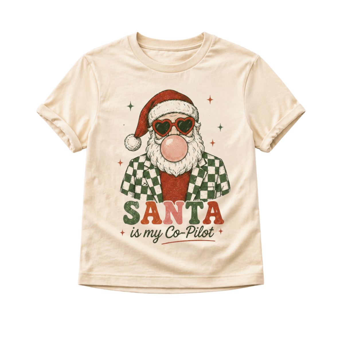 Kids Christmas Shirt, Santa Is My Co Pilot Tee, Baby Christmas Bodysuit, Toddler Christmas Shirt, Retro Santa Holiday Outfit