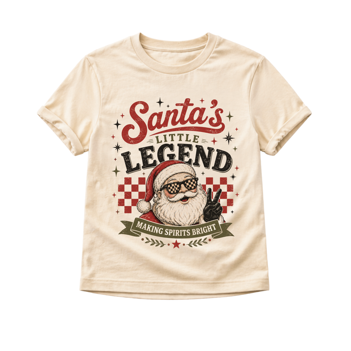 Santa's Little Legend Shirt, Toddler Christmas Shirt, Baby Christmas Bodysuit, Funny Santa Shirt, Retro Christmas Tee, Kids Holiday Outfit, Christmas Gift