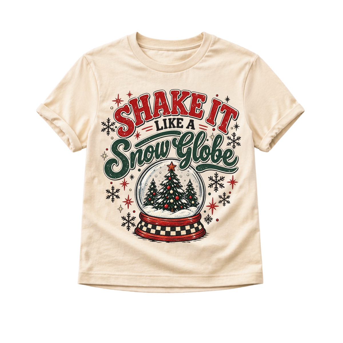 Kids Christmas Shirt, Snow Globe Christmas Tee, Toddler Christmas Shirt, Baby Christmas Bodysuit, Retro Holiday Shirt, Christmas Outfit