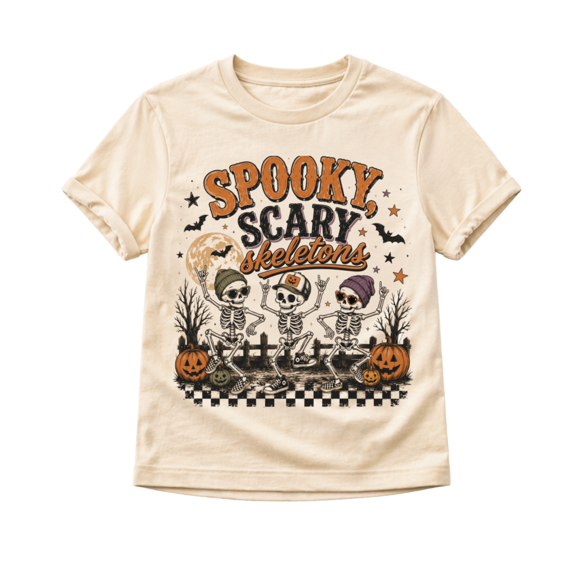 Skeleton Halloween Shirt for Kids, Spooky Scary Skeletons Tee, Toddler Halloween Shirt, Baby Halloween Bodysuit, Skeleton Kids Tee