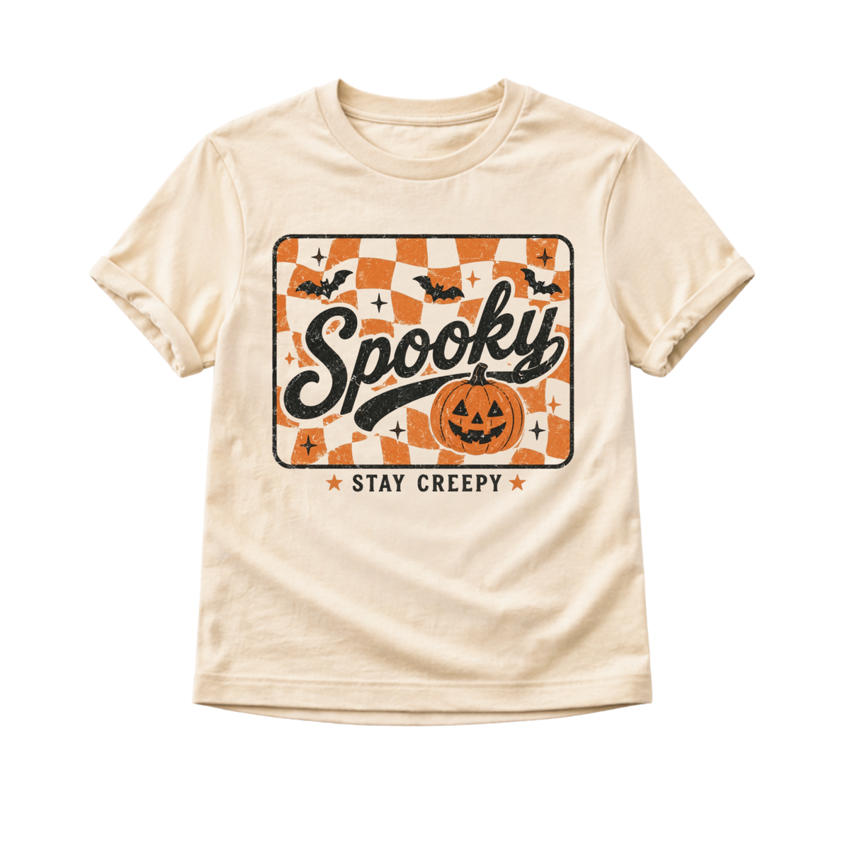 Kids Halloween Shirt, Spooky Toddler Tee, Baby Halloween Bodysuit, Retro Pumpkin Shirt, Halloween Outfit for Boys Girls