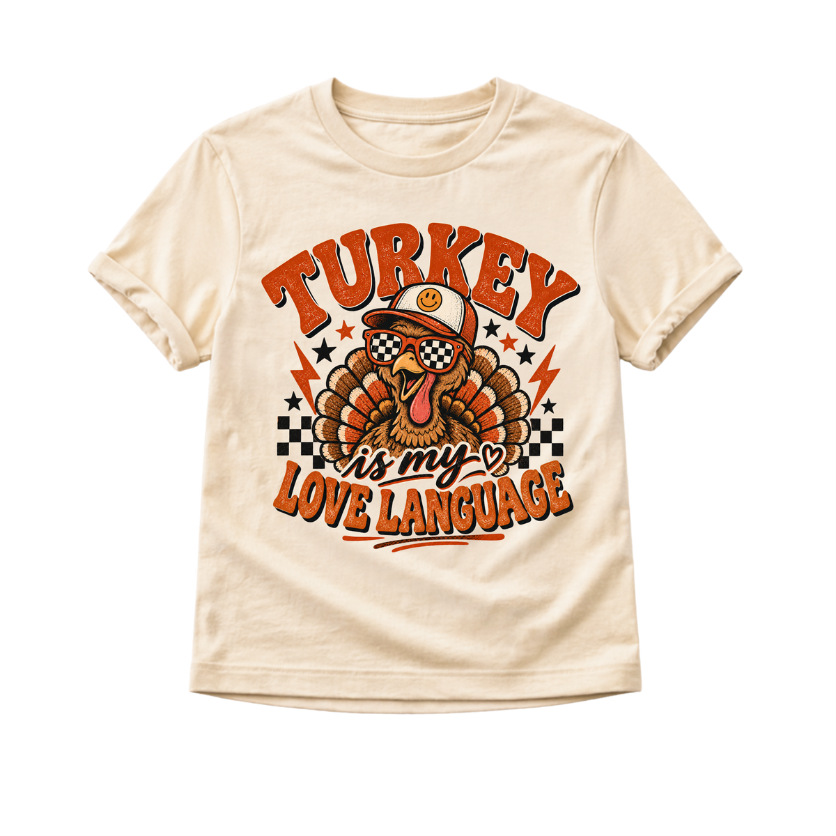 Thanksgiving Kids Shirt, Turkey Shirt for Toddler, Funny Thanksgiving Shirt, Turkey Is My Love Language Tee, Baby Thanksgiving Outfit